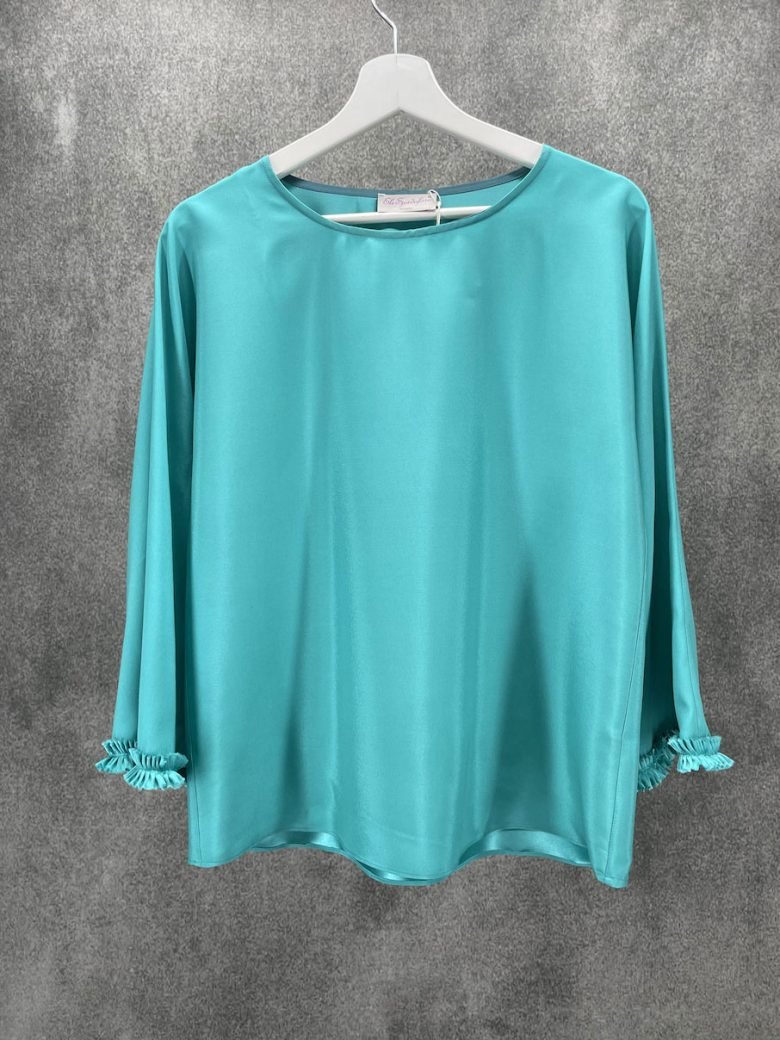 Alessandro Legora blusa in seta manica luna panna main image 1