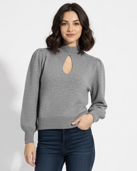 Maglia oblò in cashmere